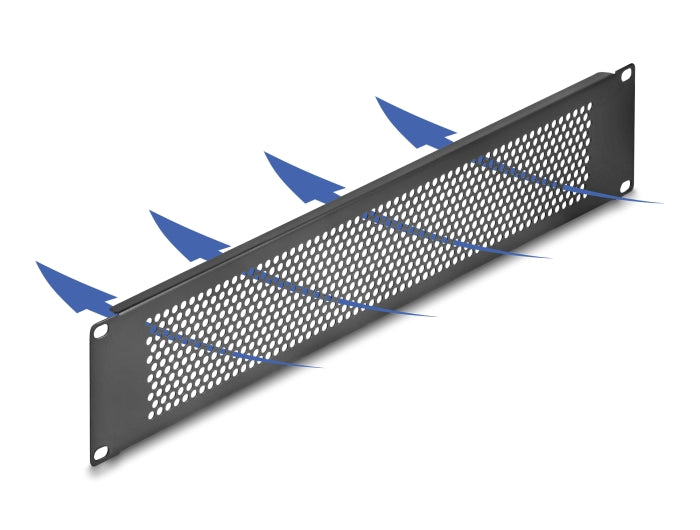 Delock 19? Blindpanel mit runden Löchern 2 HE schwarz Delock 19? Blindpanel mit runden Löchern 2 HE schwarz